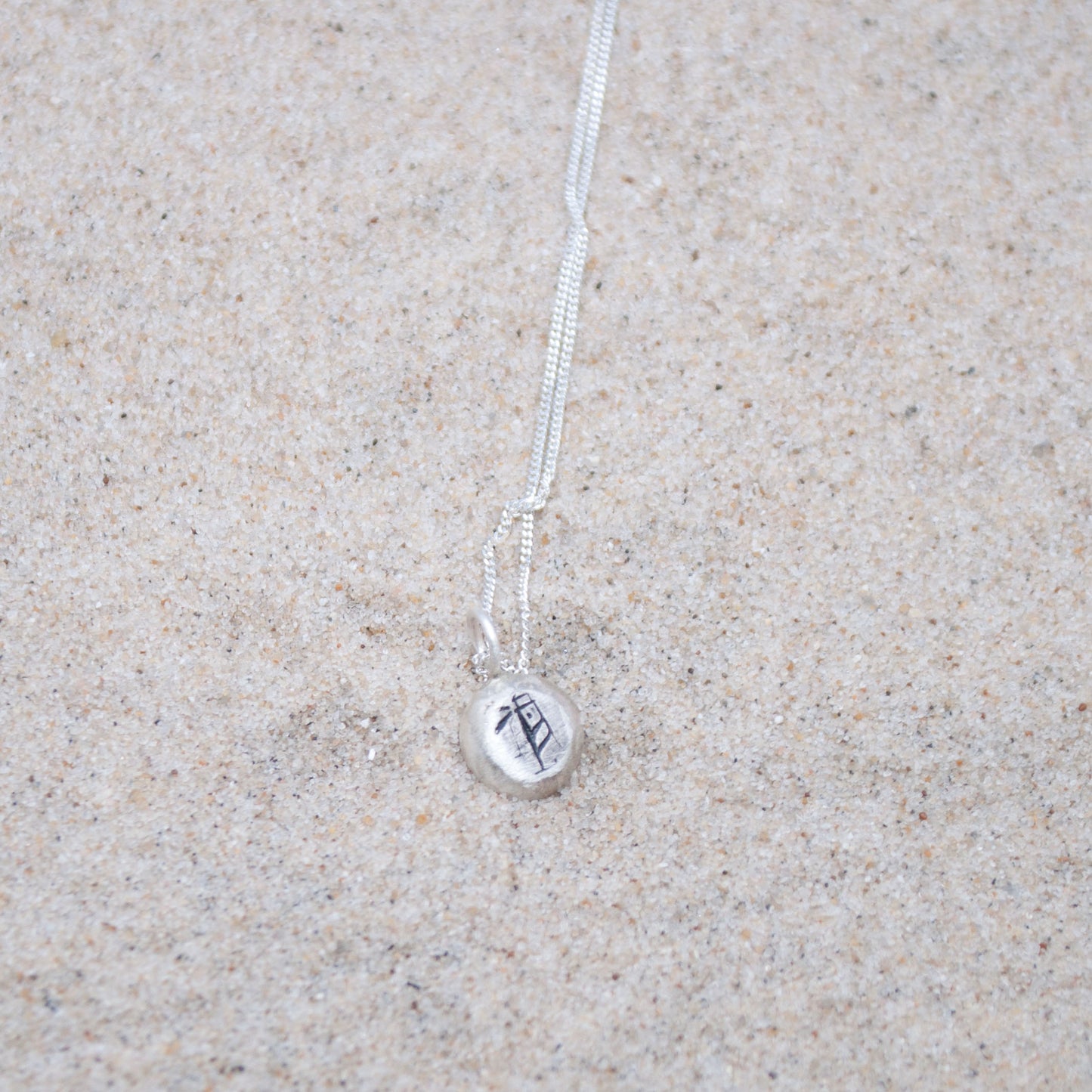 Herz Kette Recycling Silber