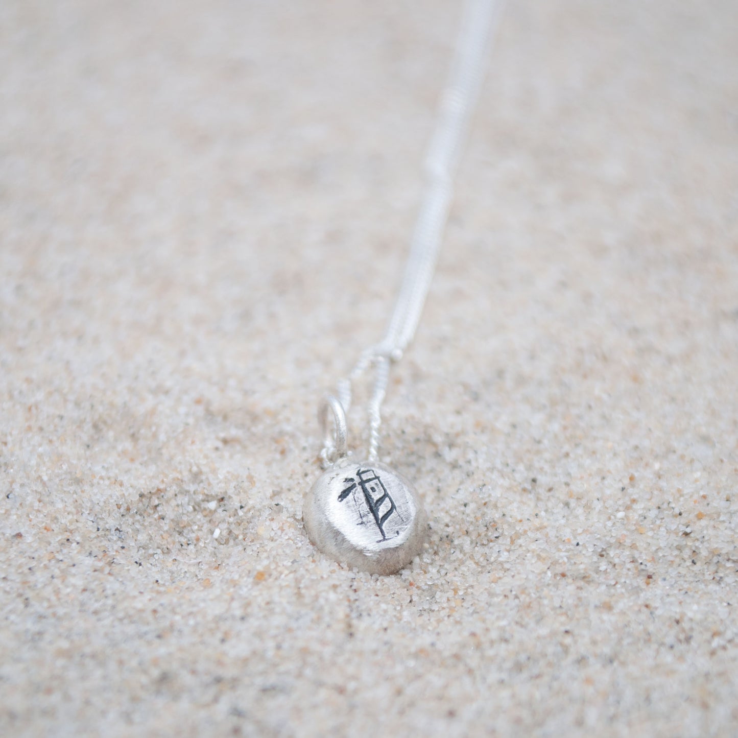 Herz Kette Recycling Silber