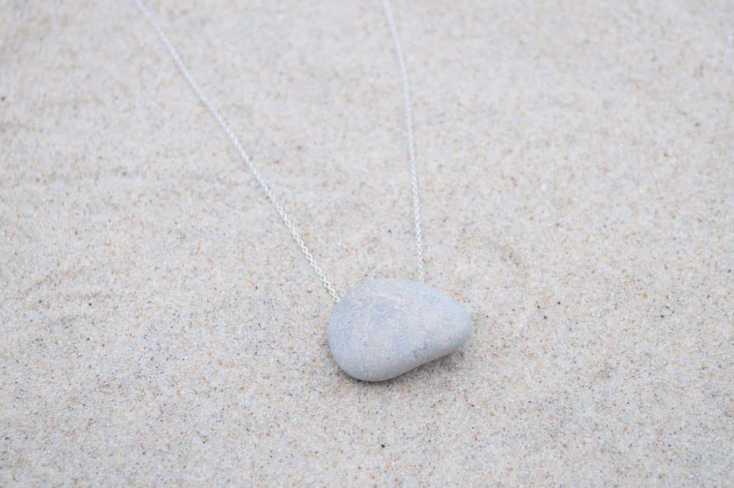 Silberkette mit Ostseekiesel
