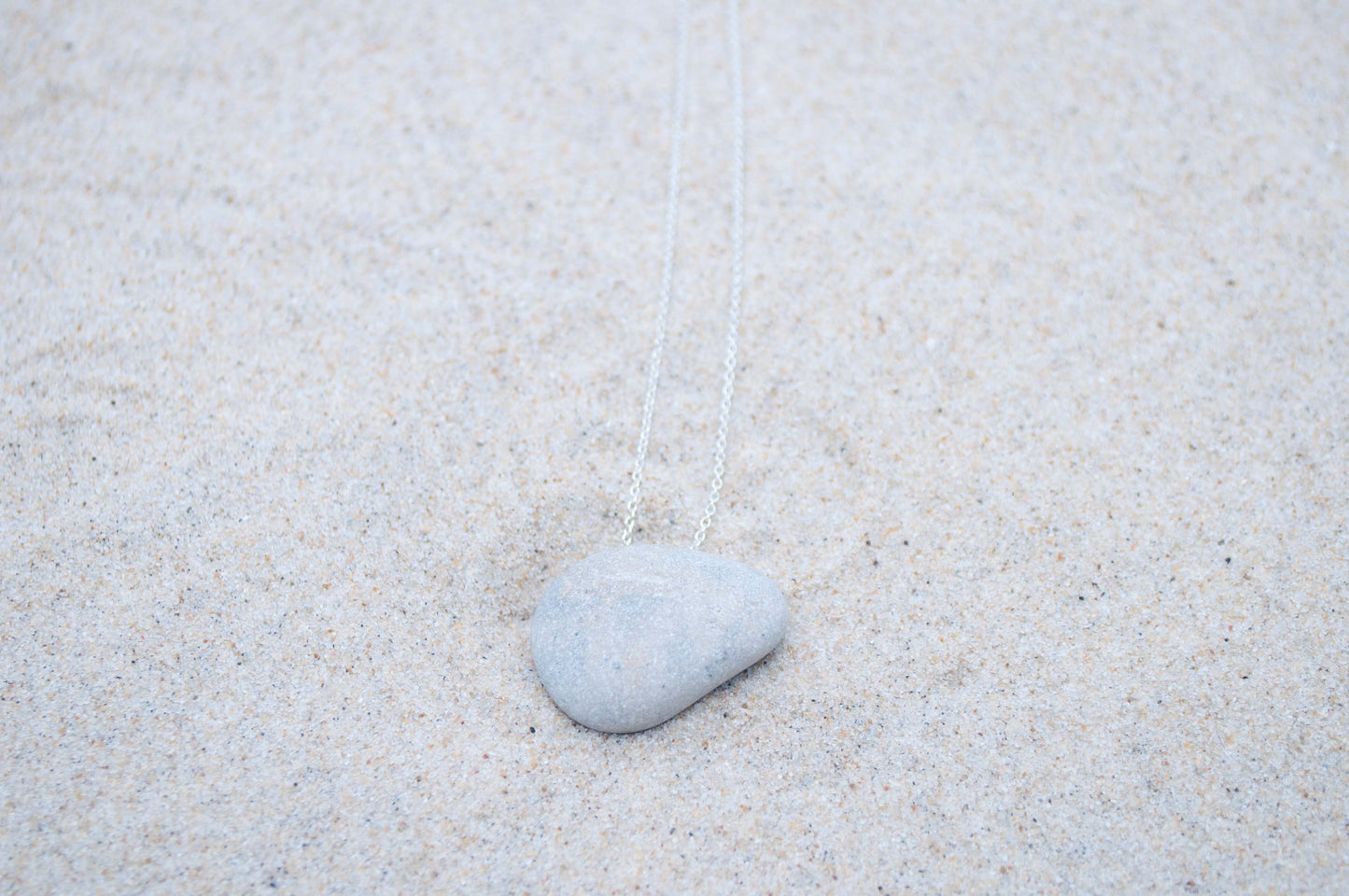 Silberkette mit Ostseekiesel