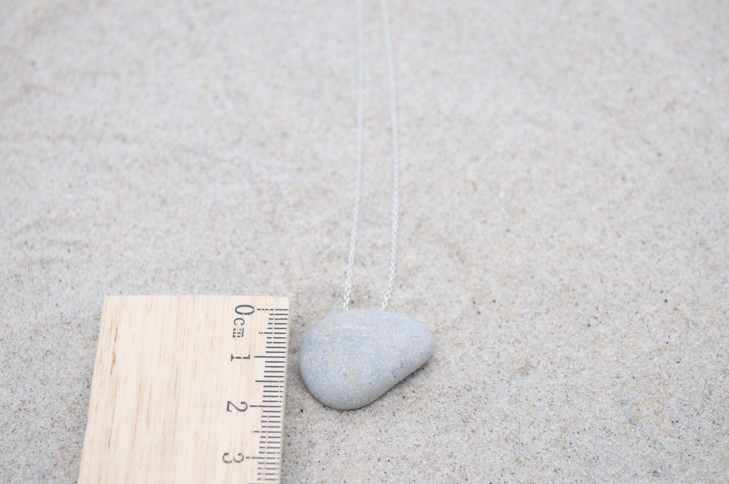 Silberkette mit Ostseekiesel