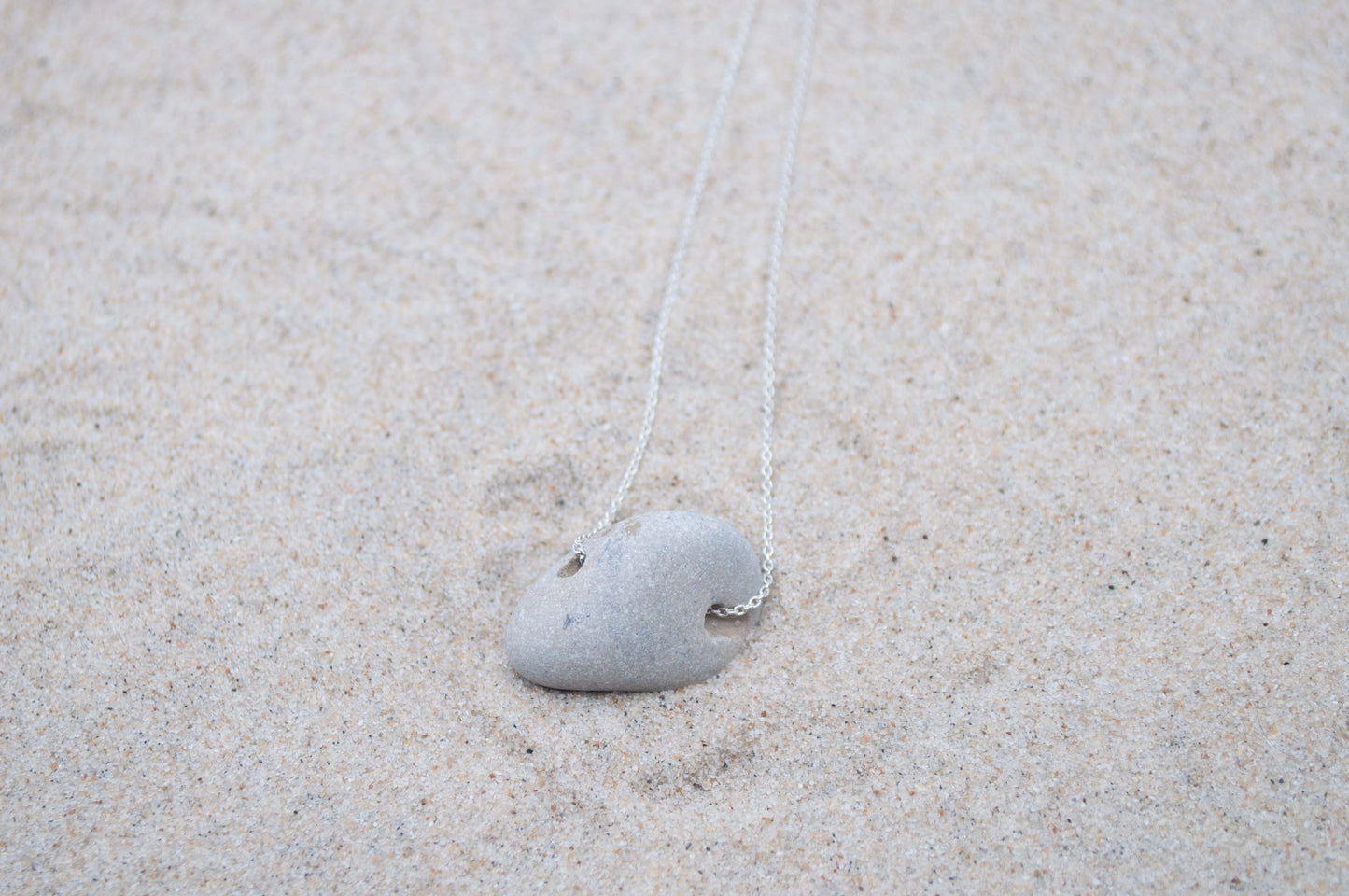 Silberkette mit Ostseekiesel